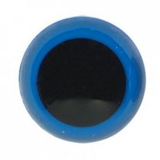 Veiligheidsogen 8 mm blauw - zwart