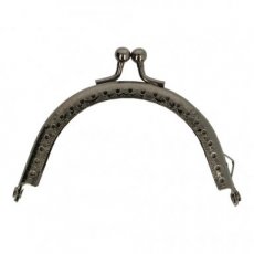Portemonnee sluiting, oud nickel kleur