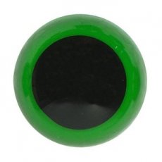 Veiligheidsogen 12 mm groen - zwart.
