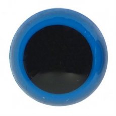 Veiligheidsogen 15 mm blauw - zwart.